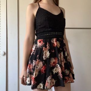 Black floral Rue 21 dress